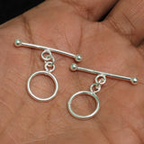 92.5 Sterling Silver 13mm Toggle Clasp