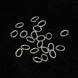 92.5 Sterling Silver 6x4mm Oval Open Jump Rings