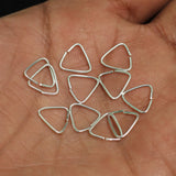92.5 Sterling Silver 11m Triangle Open Jump Rings