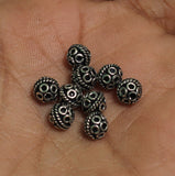 92.5 Sterling Silver 6mm Oxidized Bead