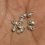 92.5 Sterling Silver Plain Heart Trinklets 7mm