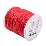 2mm Colored Jute Cord Twine for Jewelry Making Red