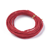 3mm Paper Cords for Jewelry Making Dark Red