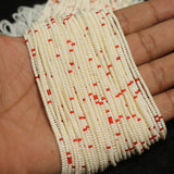 10 Strings, 11`0 Preciosa Seed Beads Off White