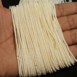2mm, Swarovski Beads String Off White
