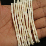 3mm, Swarovski Beads String Off White