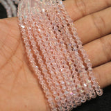 4mm Crystal Bicone Beads Pink