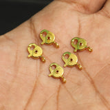 12x5 MM Lobster Clasp Golden