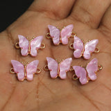 11x16 MM  Butterfly Connectors Pink