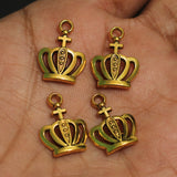 14X20mm German Silver Crown Charms Golden