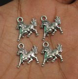 15X13mm German Silver Horse Charms