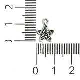 10X12mm German Silver Flower Charms