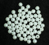200 Pcs 8mm  Acrylic Pearl Round Beads White