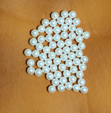 200 Pcs 8mm  Acrylic Pearl Round Beads White
