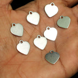 20 Pcs, 16x14x2mm, Alloy Stamping Tag Charms Antique Silver