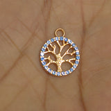 16mm Tree of Life Ad Stone Charms