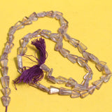 1 String 8x4mm Semiprecious Triangle Stone  Beads Purple