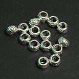50 Pcs  4x7mm German Silver Spacer Beads