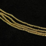 52 Gm, 3mm, Brass Disc Beads Golden