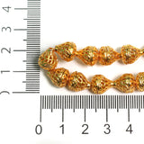 9X8mm Brass Drop Golden Beads