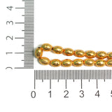 7x5mm Brass Oval Golden Beads