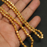 5mm Brass Dholki Gold Beads