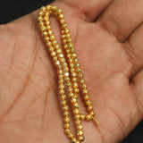 3mm Brass Football Gold Beads