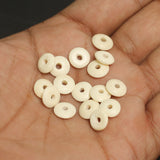 100 Pcs, 9mm Donut Bone Beads