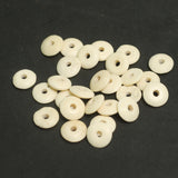 100 Pcs, 9mm Donut Bone Beads