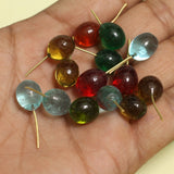 20 Pcs, 13x10mm Oval Glass Loreal Beads
