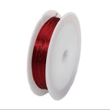 100 Mtr. 0.45mm Jewellery Making Metal Beading Wire Red