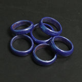 50 Pcs, Assorted Blue Glass Finger Rings