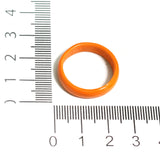 50 Pcs, Assorted Orange Glass Finger Rings