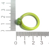 50 Pcs, Assorted Parrot Green Glass Finger Rings