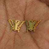17x13mm Brass Butterfly Charms
