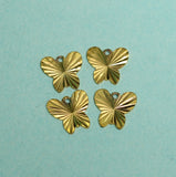 10x10mm Brass Butterfly Charms