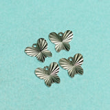 10x10mm Brass Butterfly Charms