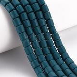 6mm Teal Polymer Clay Bead 1 String