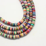 6mm Polymer Clay Fimo Ring Beads 1 String