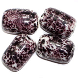 20 Pcs. Bajri Oval Beads Purple 20x15 mm