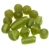 95+ Plain Beads Green Olive 10-18mm