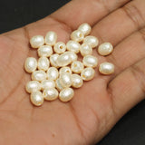12X9mm Off White Pearl Coated Acrylic Beads