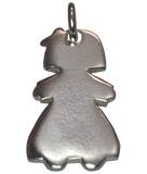 92.5 Sterling Silver Little Girl Charm 24x14mm