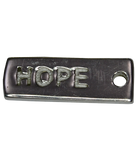 92.5 Sterling Silver Hope Charm 14x5mm