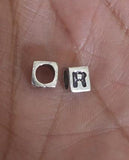 Sterling Silver R Bead