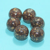 46Pcs Ceramic Beads Assorted 18x21 mm Brown