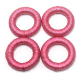 25 Pcs. Crochet Ring Pink 36 mm