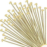 1 Inch Brass Head Pins Golden For Jewellery Making