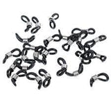 10 Pcs Black Rubber Ends Retainer Connector Holder for Eyeglass Chain