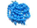 17x12mm Faceted Glass Oval Beads Sky Blue